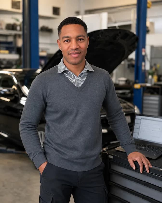 Loïc Sylvan, fondateur d'EcoPerf Auto